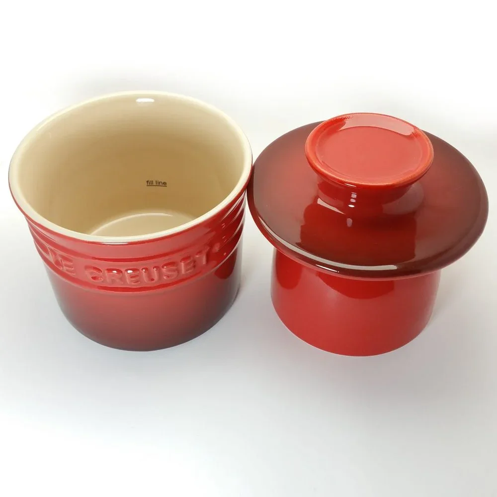 Le Creuset Butter Crock in Cerise